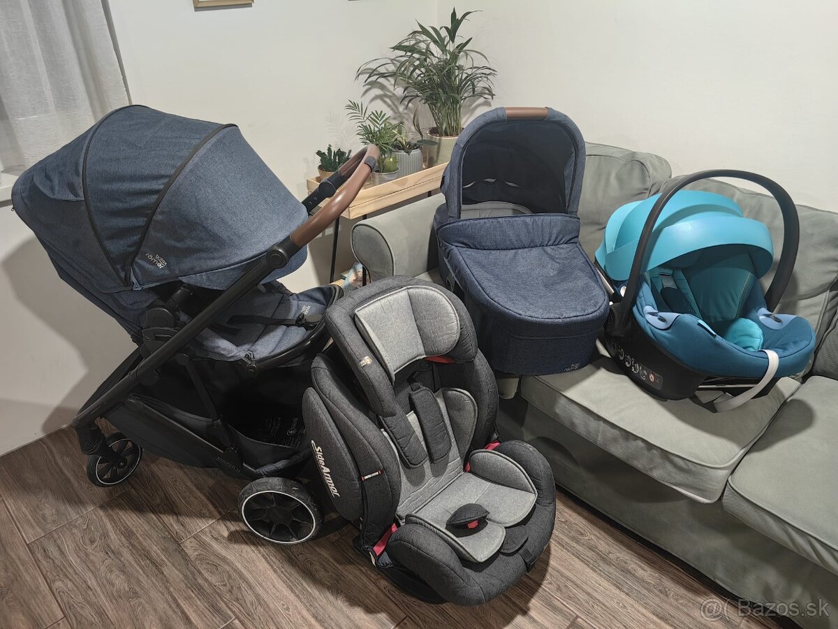 Predám kočík Britax Strider M farba Navy 2v1