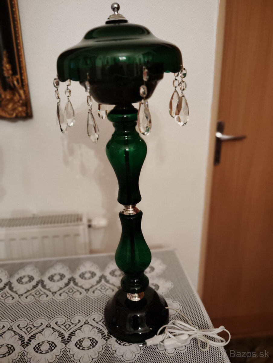 Stolova lampa Novoborske sklo.