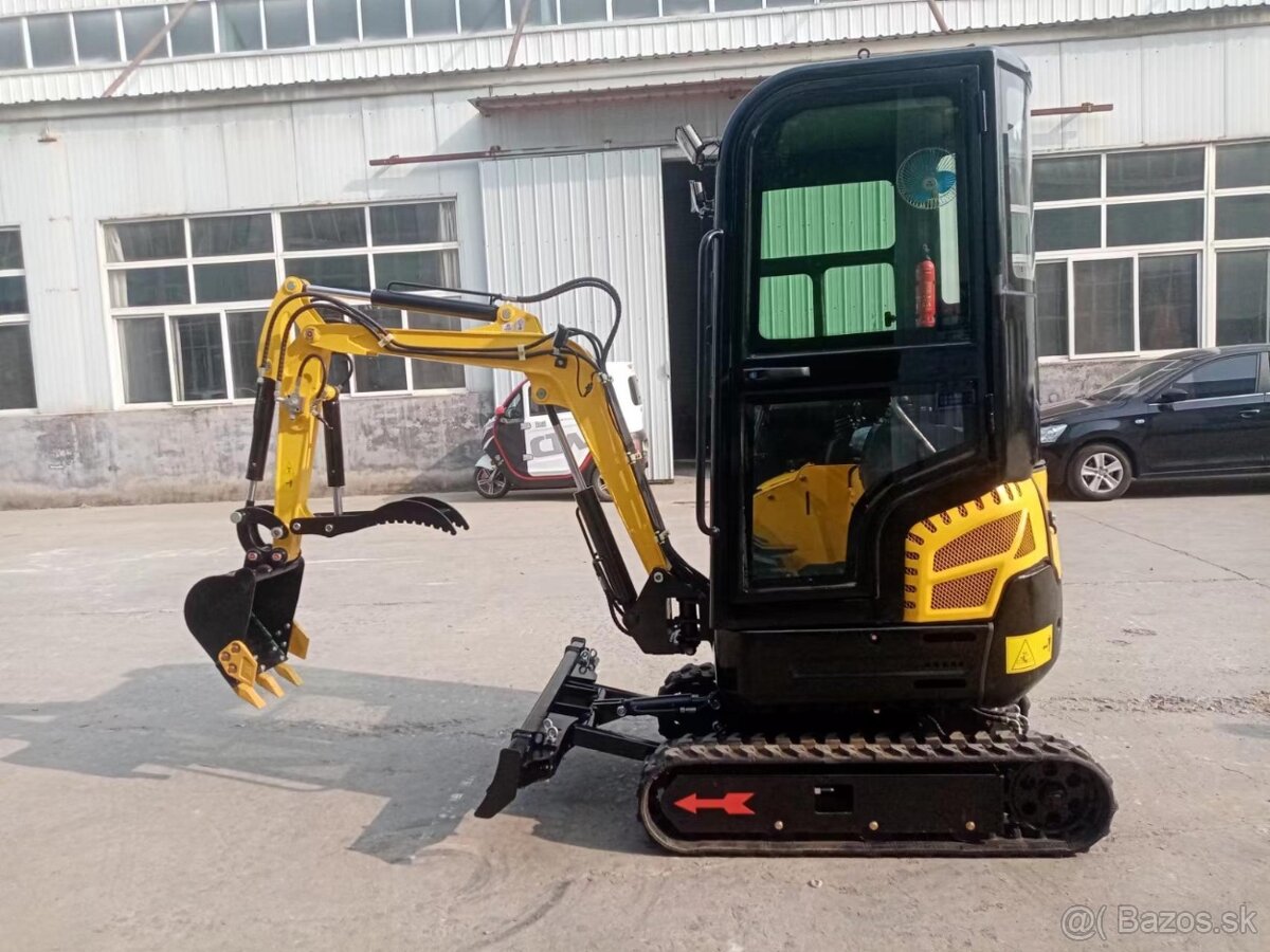 Nový minibager motor Kubota, 1,5t