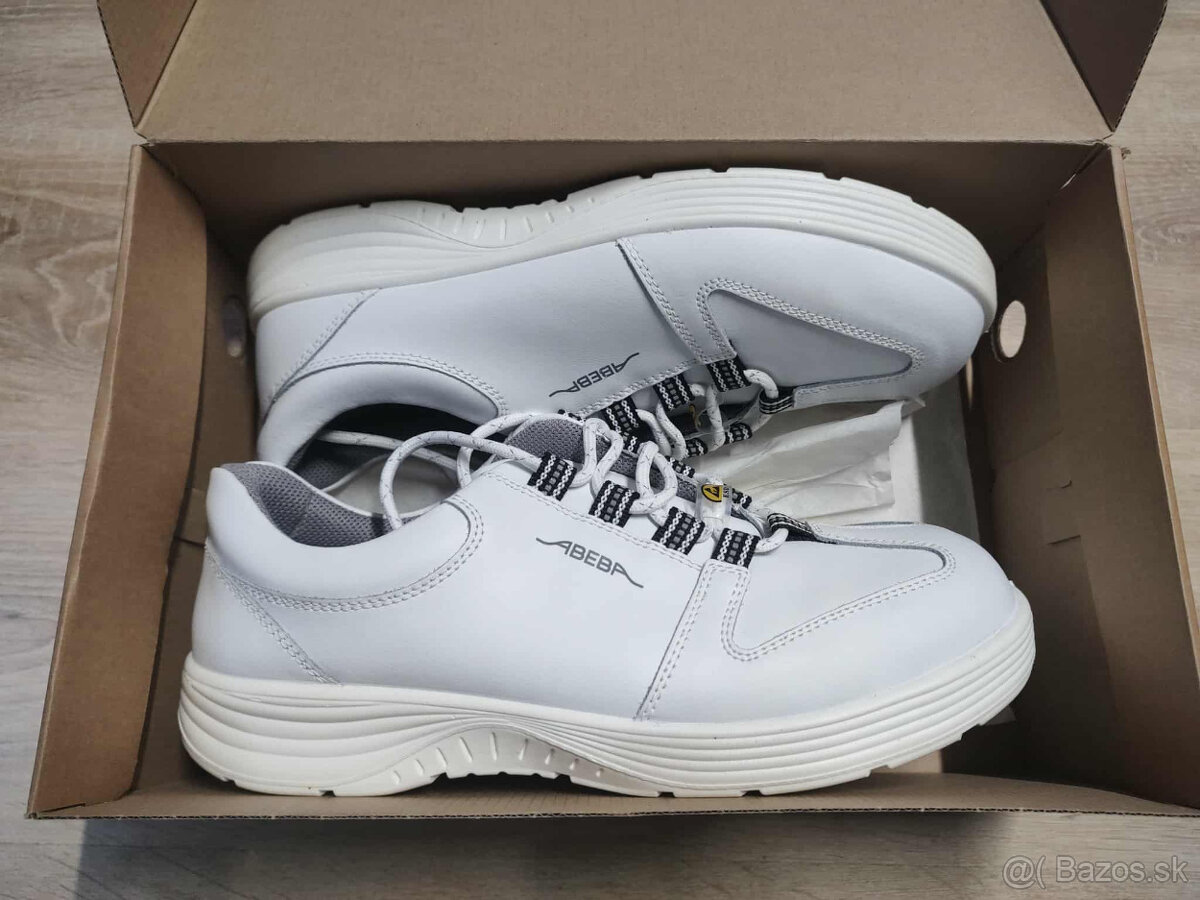 Pracovné topánky špeciálne biele