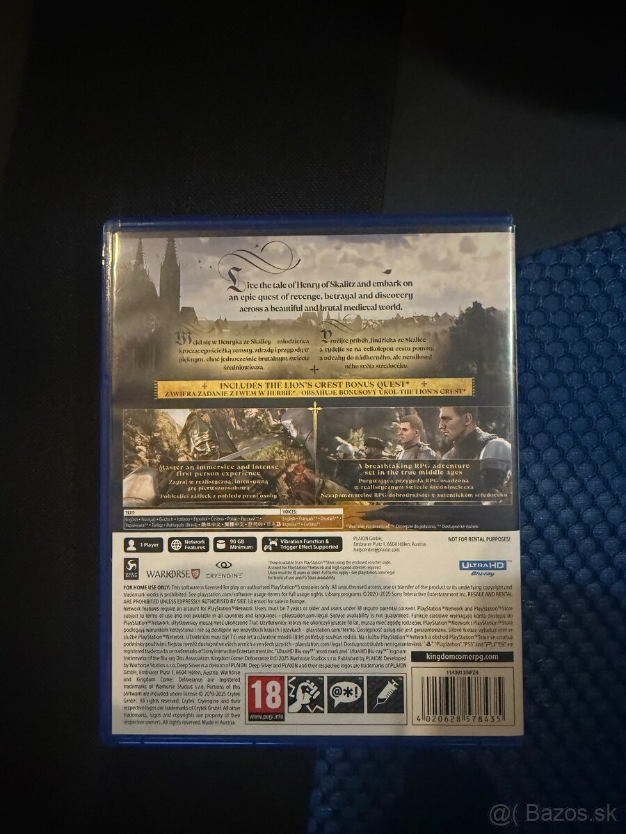 PS5 Kingdom Come Delliverance 2 - Day one edition