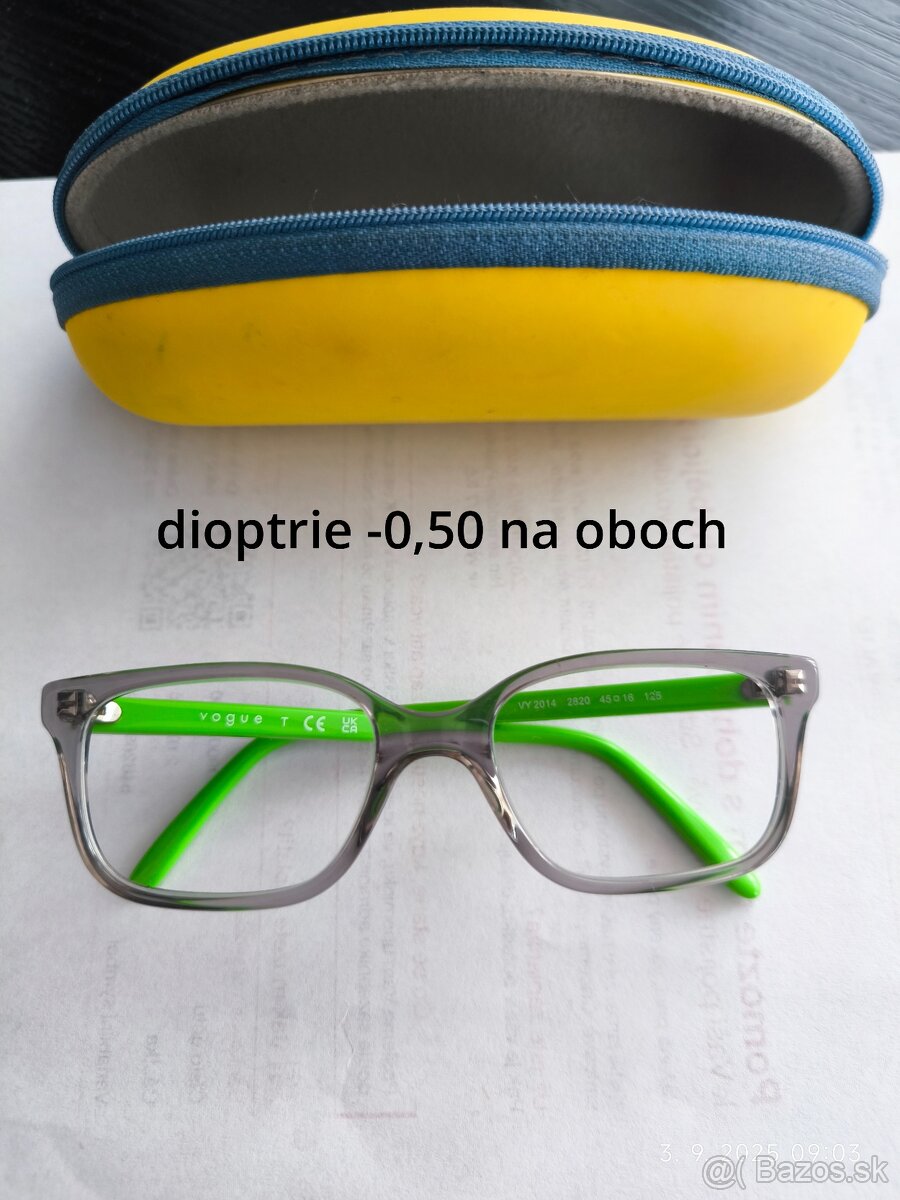 Predám detské dioptrické okuliare
