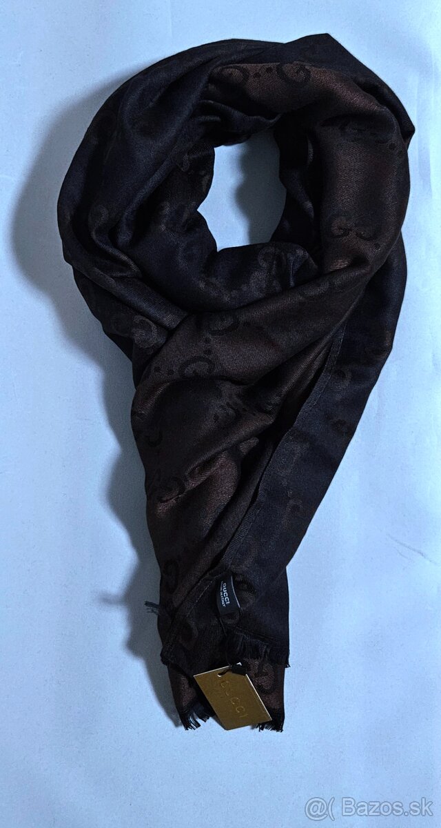 Gucci šál/šatka hnedá