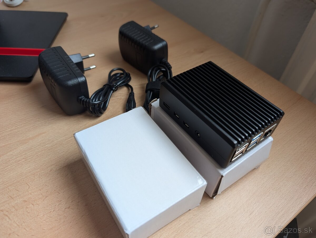 Predám Raspberry pi 4 4GB + adapter + case / chladič
