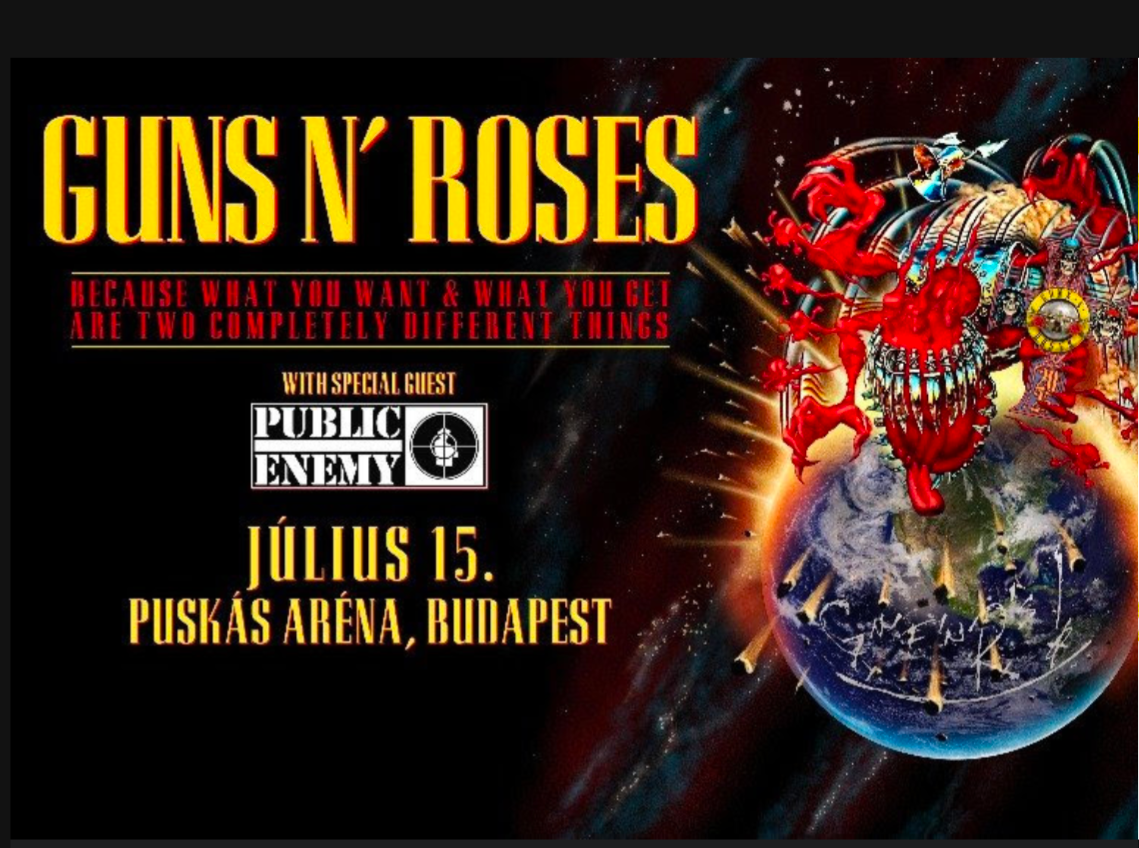 Guns & Roses v Budapesti 15.7.
