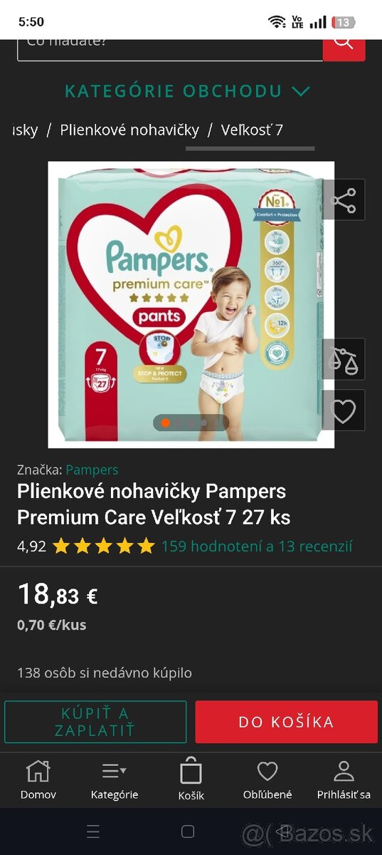 Pampers premium pants 7