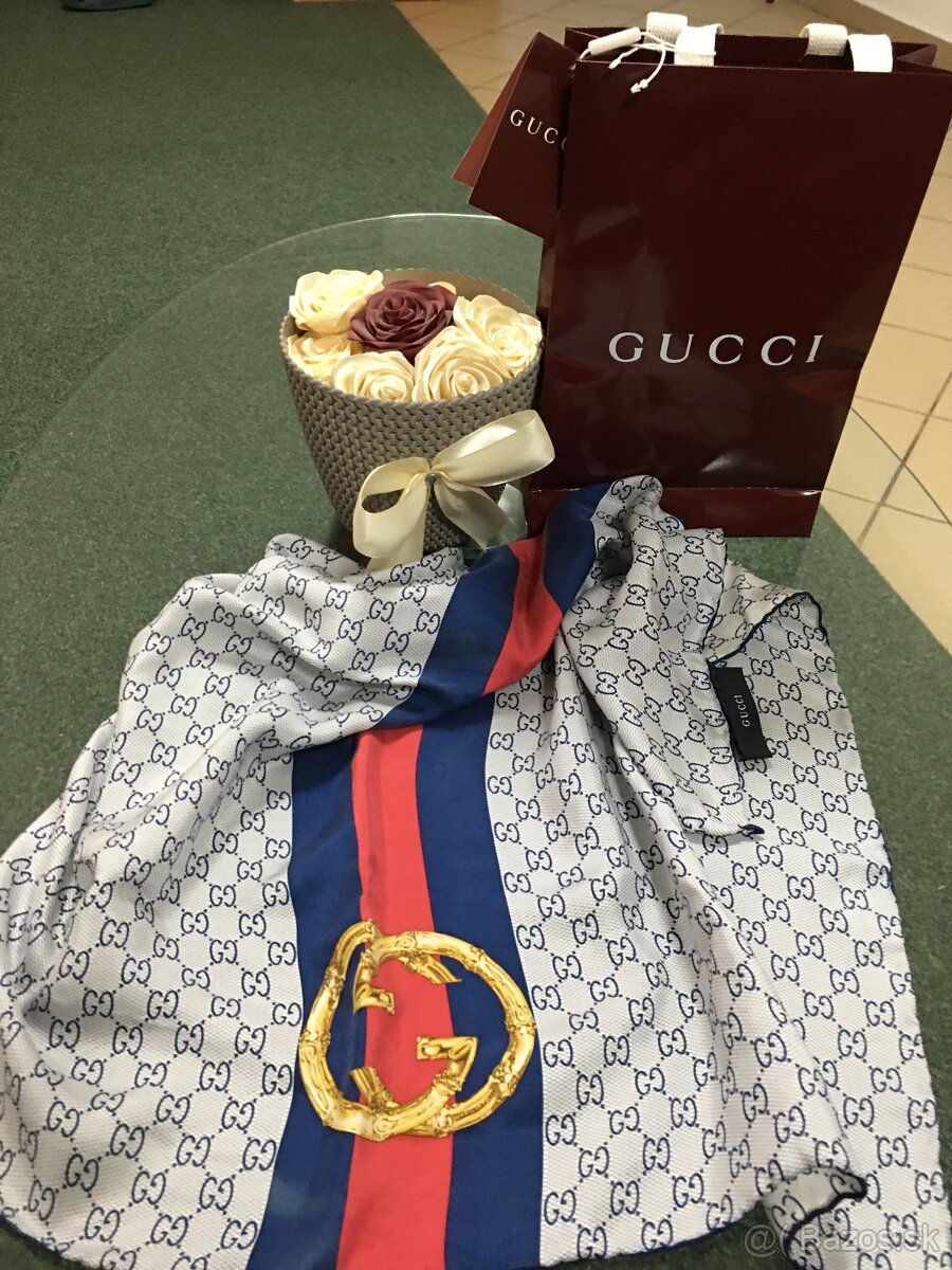GUCCI originál satka 100%hodvab made in italy