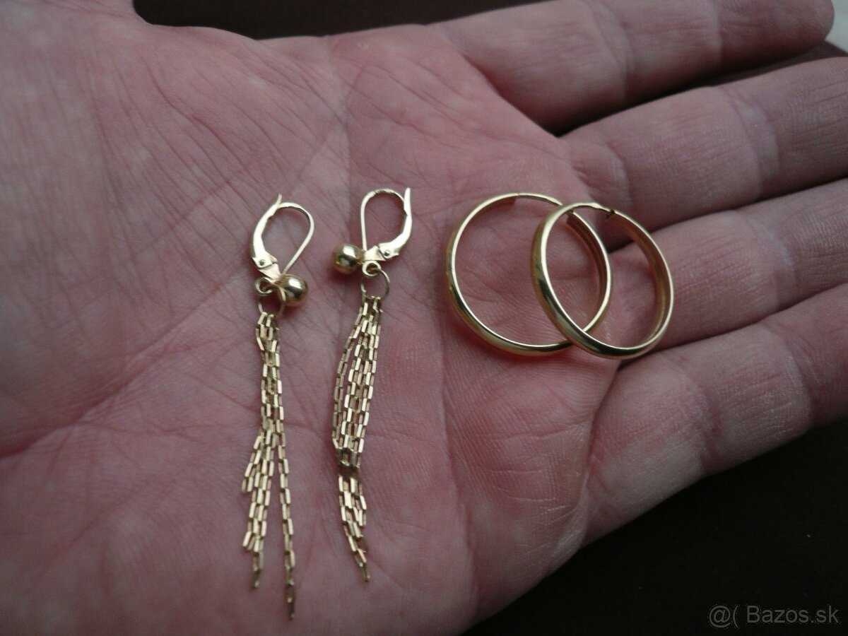 predam nove zlate nausnice 5