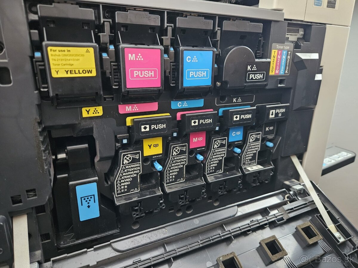 Tonery a optické valce Konica Bizhup C203