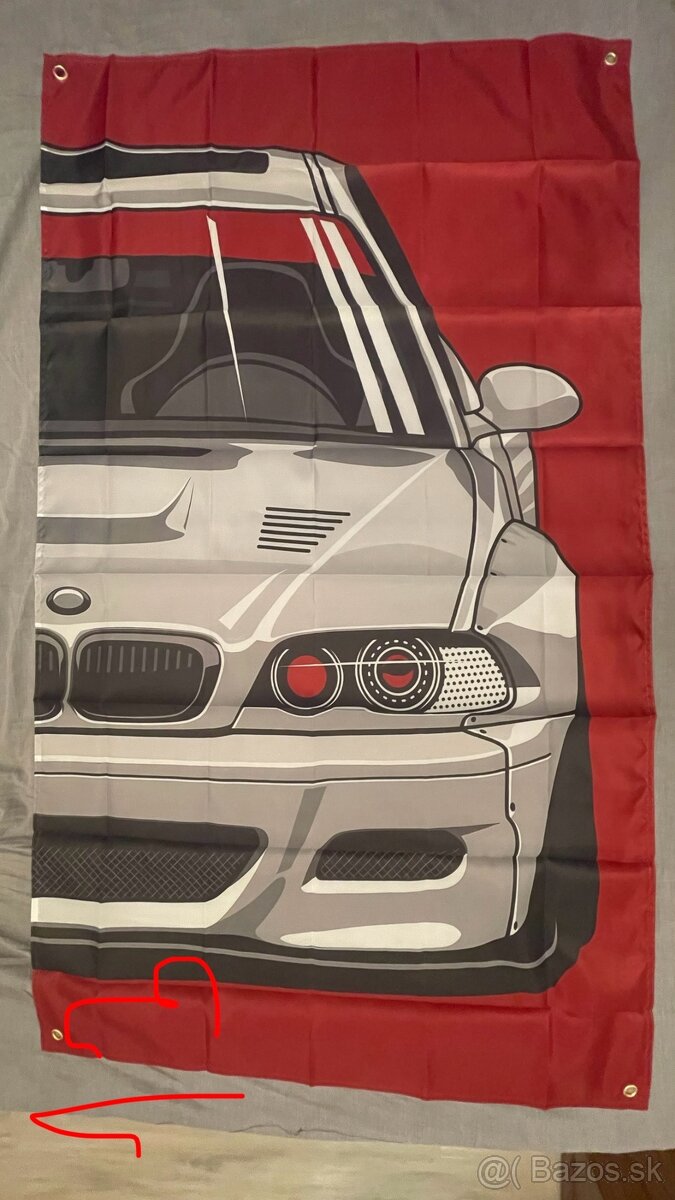 13 - Banner - BMW E46 M3 - šedé - na výšku