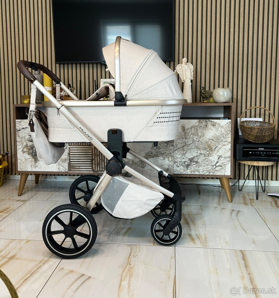 Muuvo kočík kombinovaný quick boho  brown set 2v1