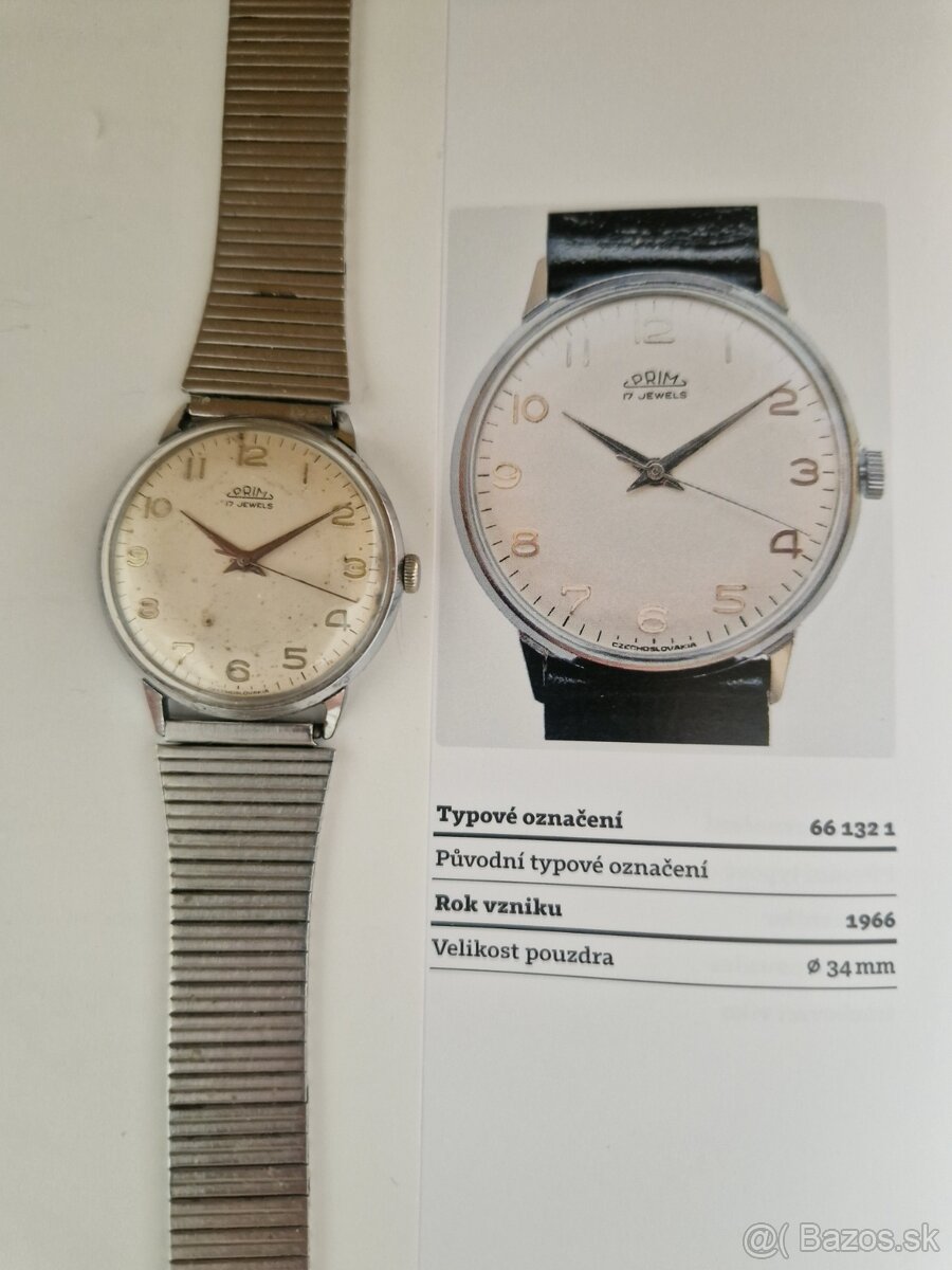 Hodinky PRIM rok 1966