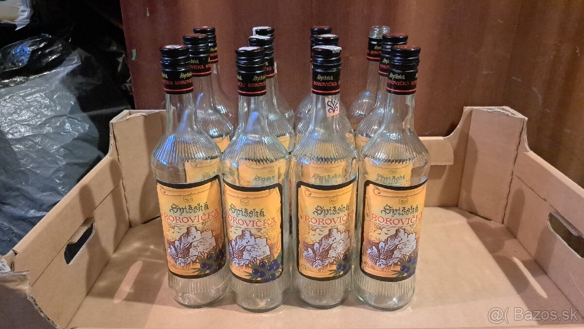 Sklenené fľaše 0,7 l (prázdne) 12 ks