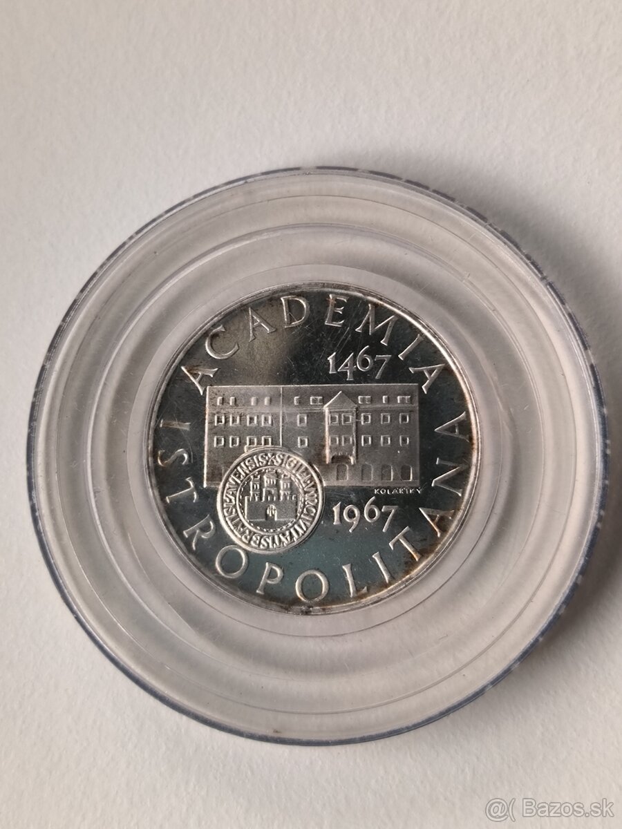 10  kčs - korún 1967 -  Istropolitana PROOF