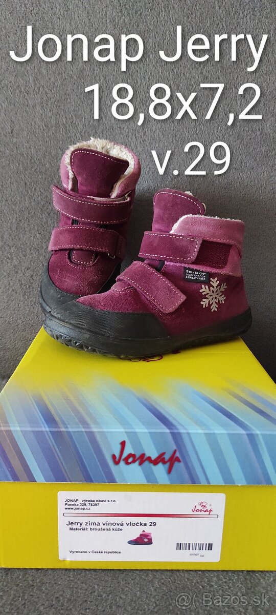 Dievčenské zimné bf topánky v.29