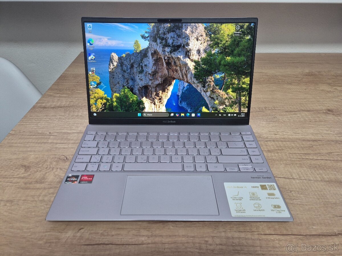 Asus Zenbook 14 /Ryzen 5-4500U/8GB RAM/FHD IPS/512GB SSD