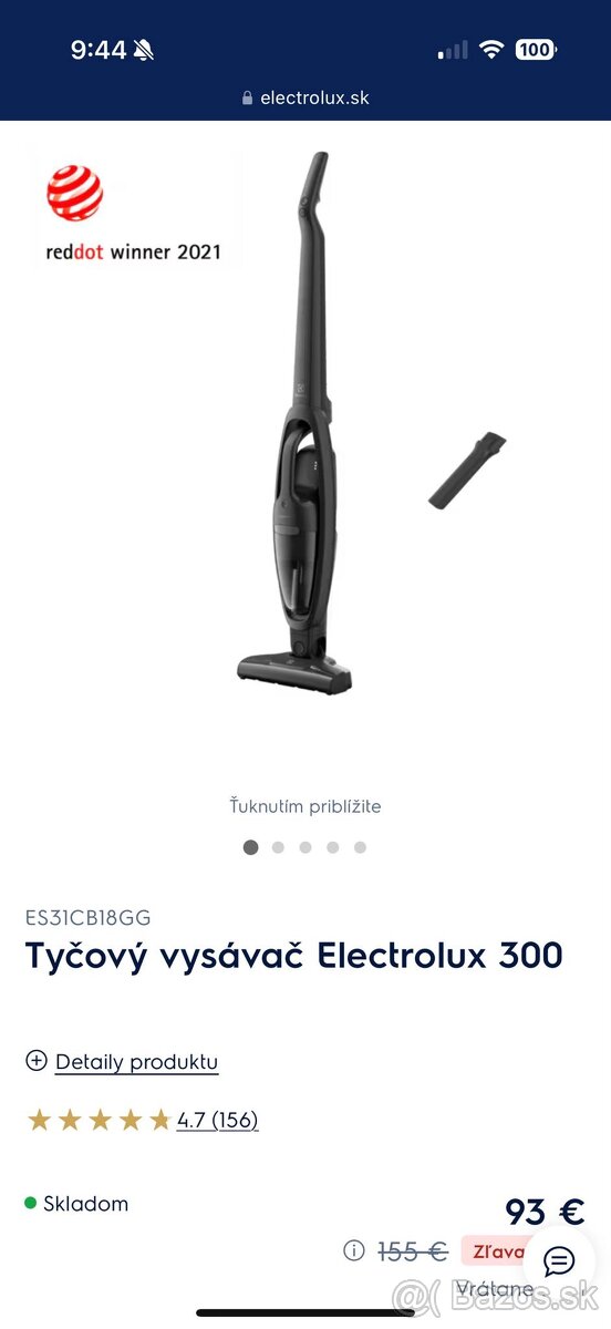 Tyčovy vysávač