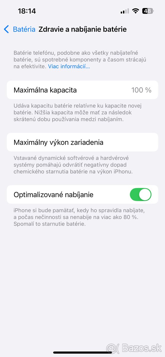 iPhone 13 128gb je novi stav Baterie je 100%