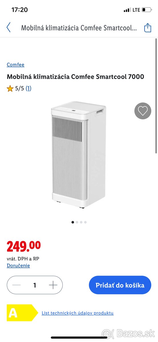 Mobilná klimatizácia Comfee Smartcool 7000