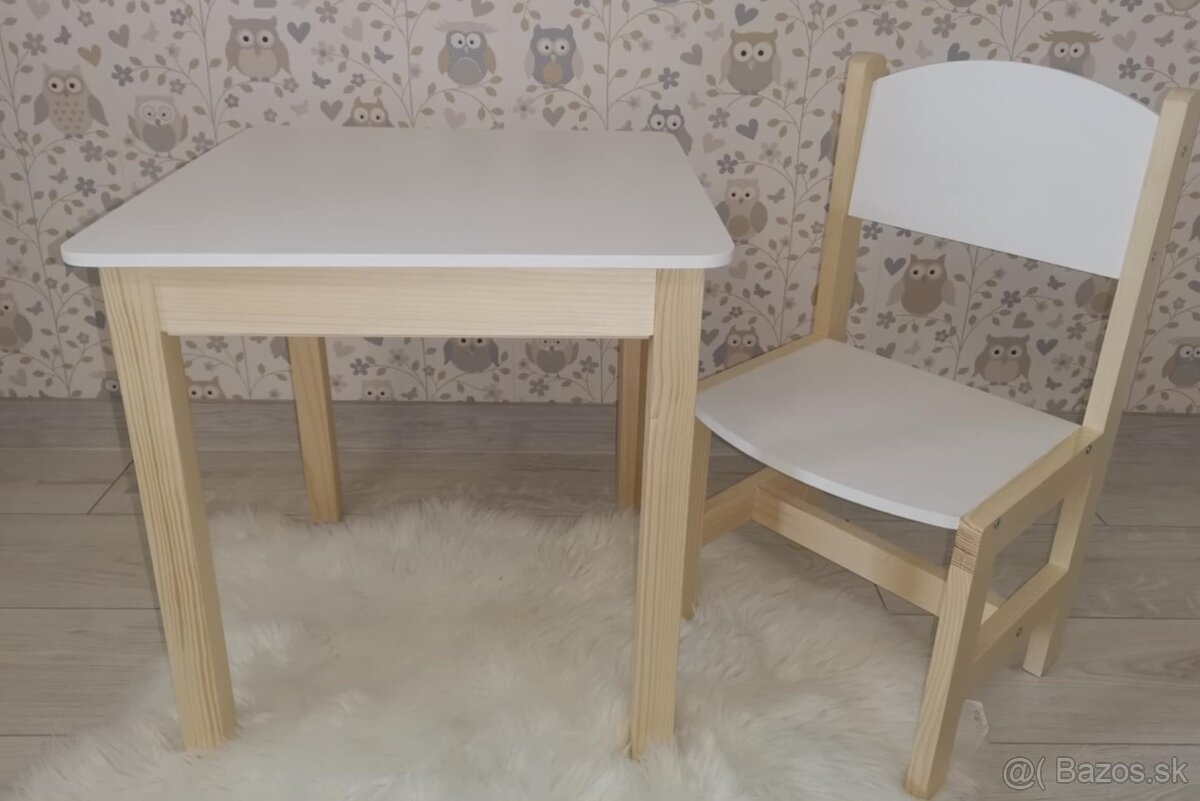Detský stolík so stoličkou otváraci