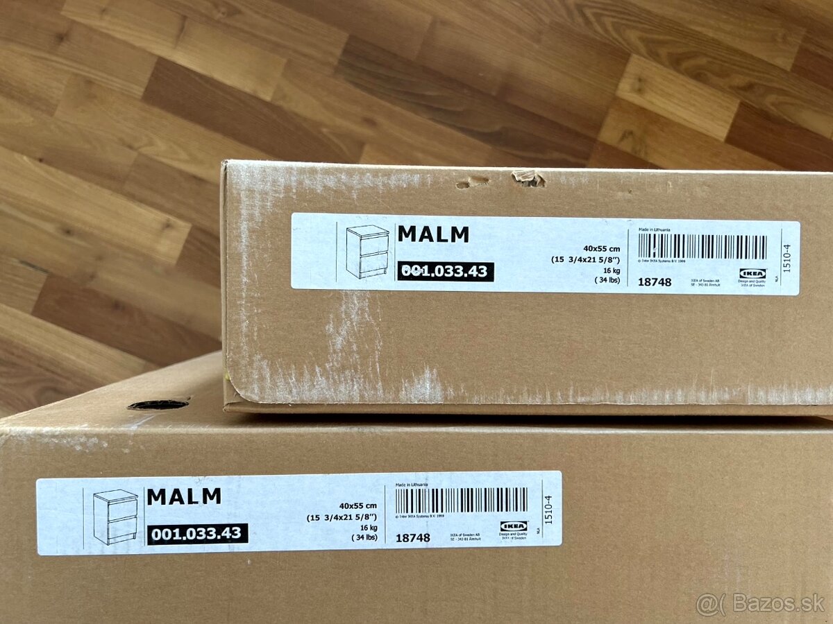 Predám 2 komody IKEA MALM