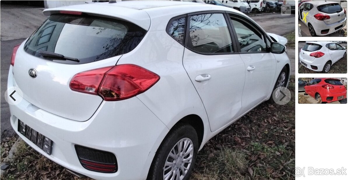 predám MOTOR G4LC Kia Ceed 1.4 2017 DVERE, PIATE DVERE, ZADN