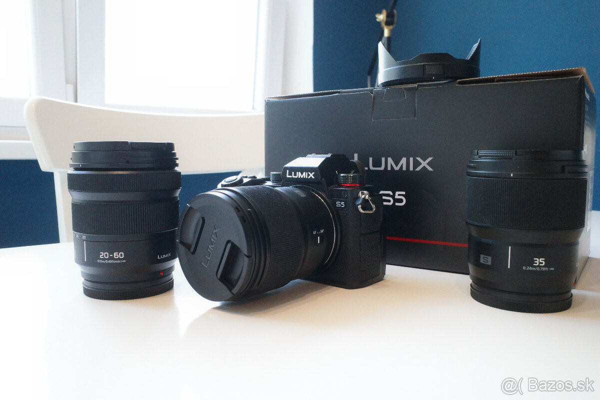 Panasonic Lumix S5 + Lumix 35mm + Lumix 20-60mm