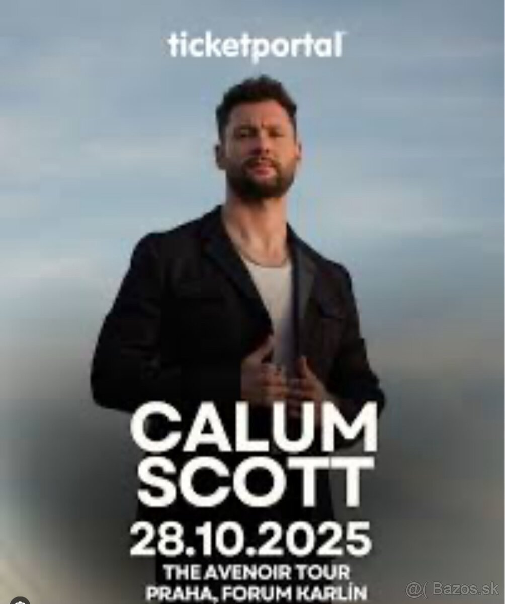 2 vstupenky Calum Scott Praha