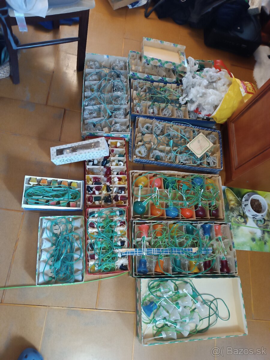 Vianočné žiarovky retro