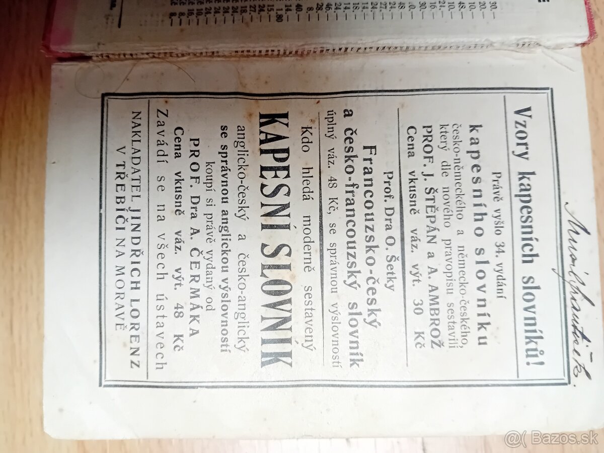 Starý česko taliansky slovnik