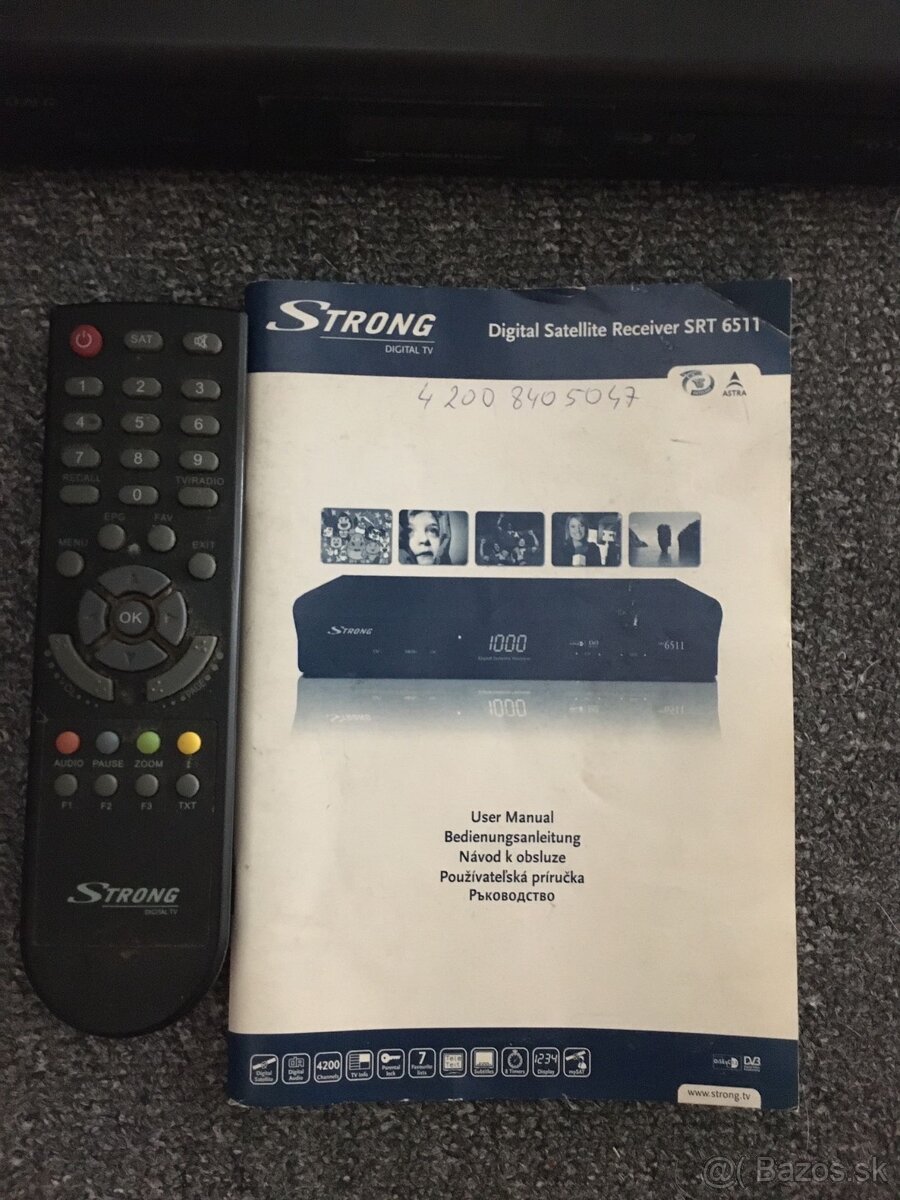 Satelitný digitálny prijímač Strong SRT6511