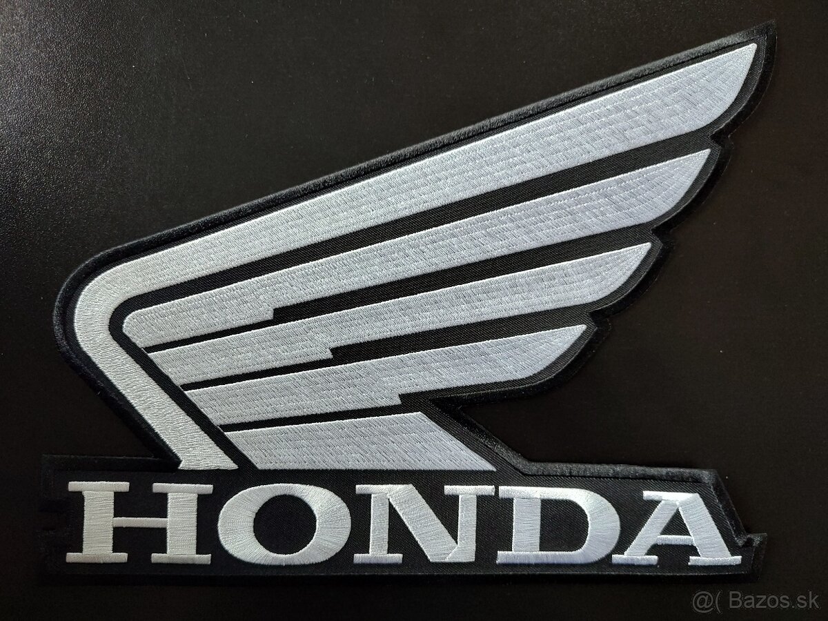 Motorkárska nášivka veľka Honda na chrbát
