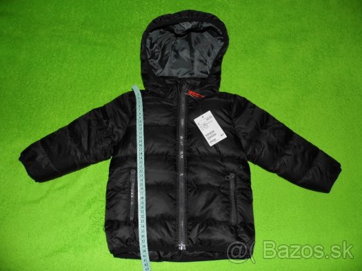 Čierna zimná bunda H&M, veľkosť 92 (NOVÁ, s poštovným)