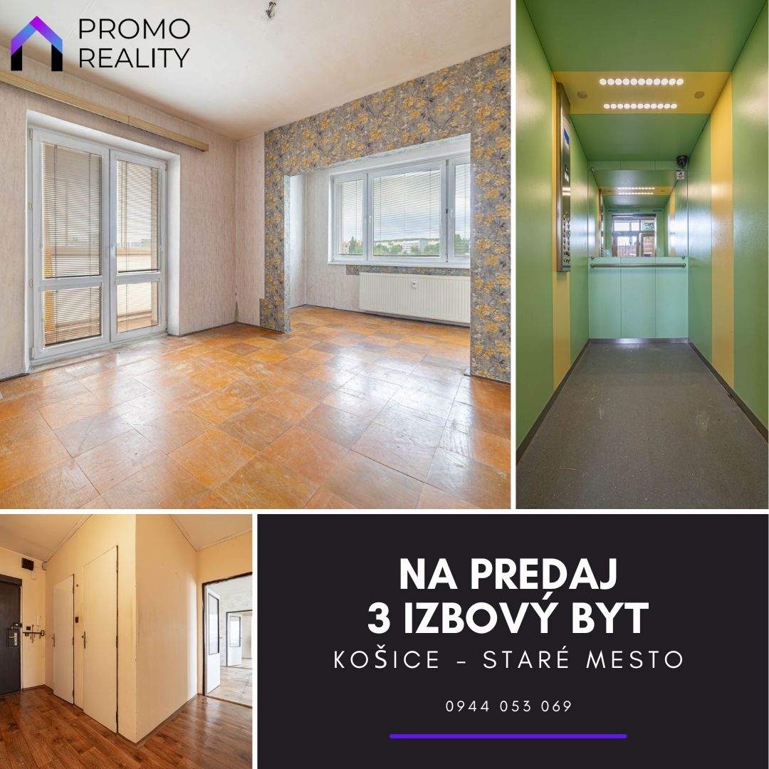 Pripravujeme: 3 izbový byt, Štítova, Košice - Staré mesto