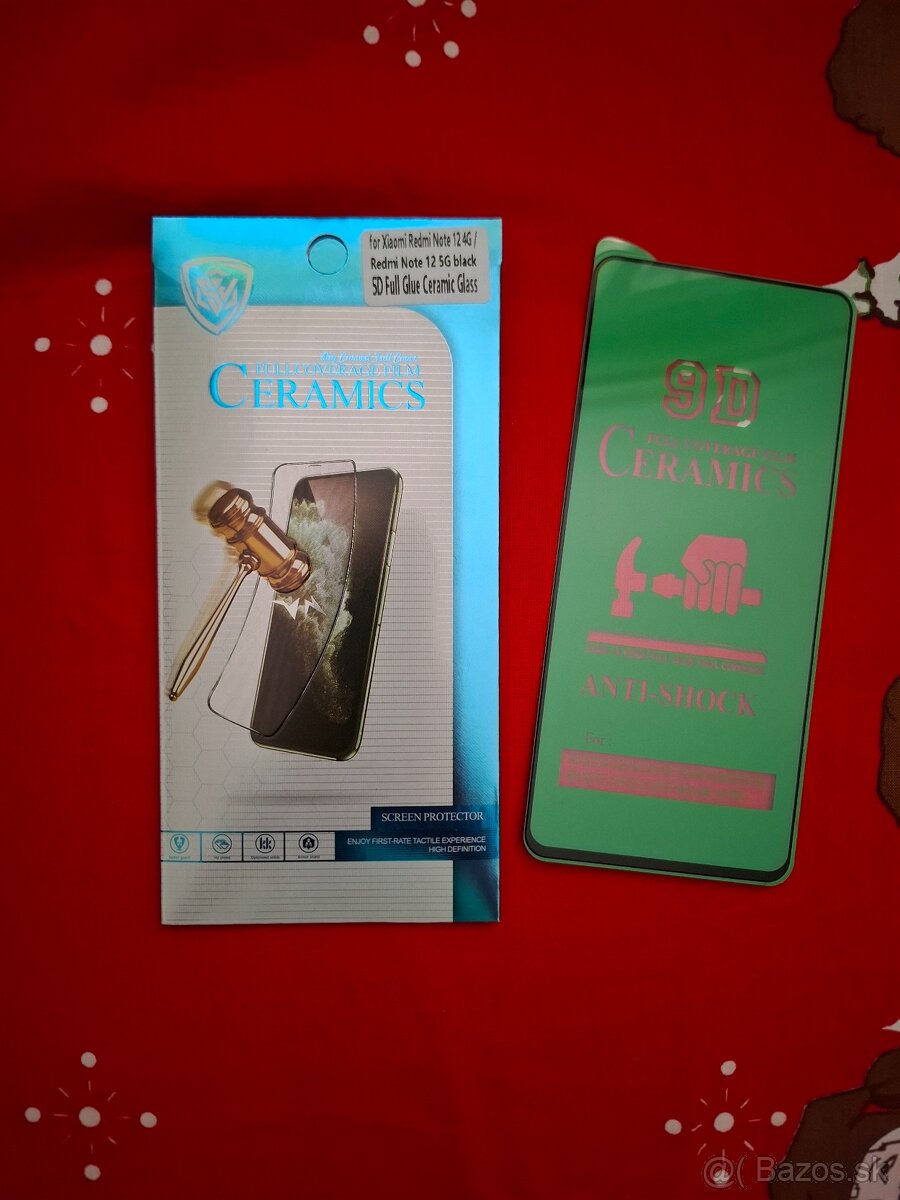 sklo na Xiaomi note redmi 12 4g s 5g čierne len osobne Košic