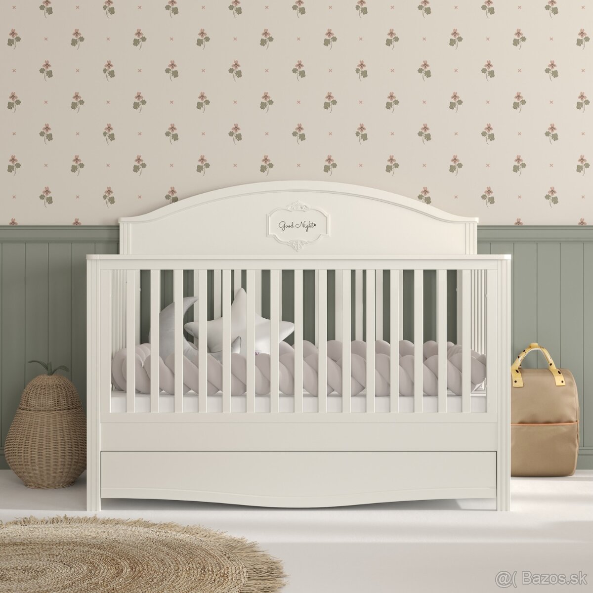 Bellamy Good night detská postieľka 70x140cm