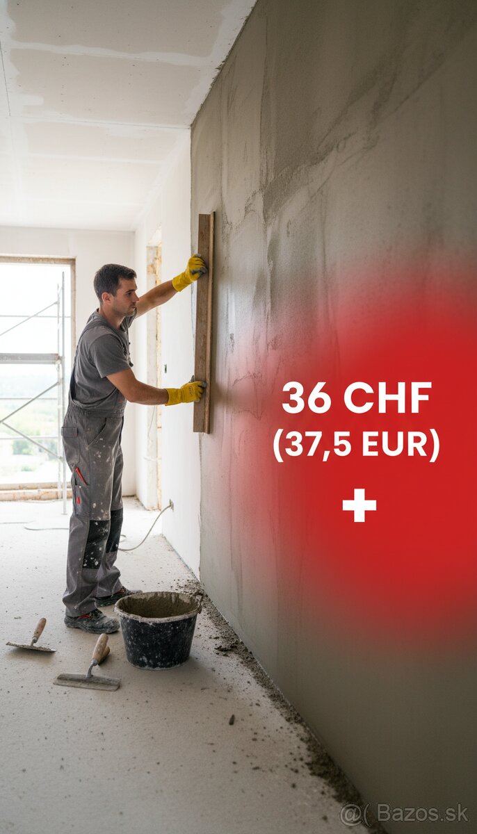 Štukatér - Gipser / omietkar Švajčiarsko