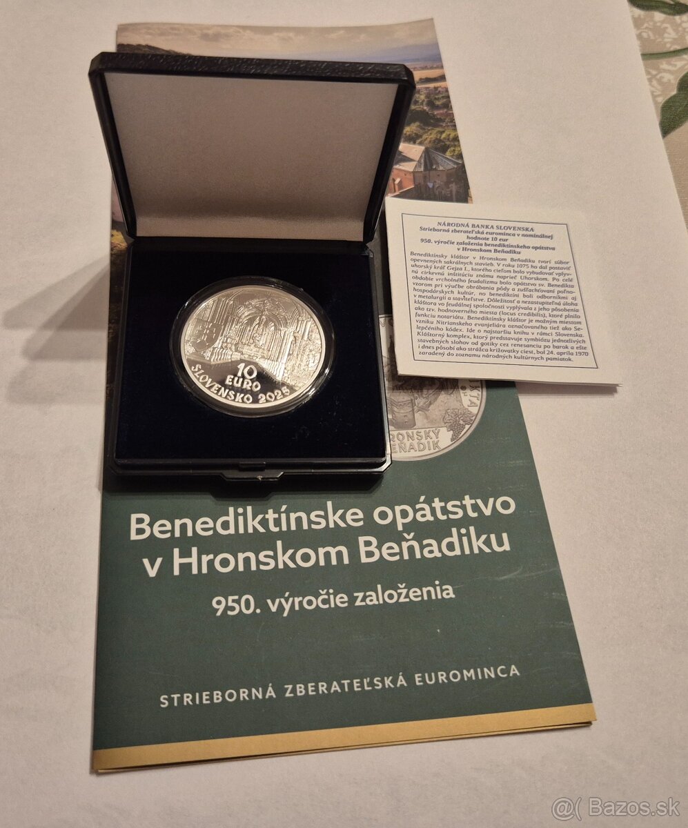 10 euro Benediktinske opatstvo Proof