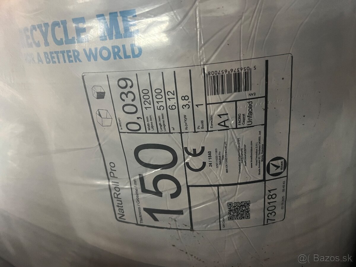 VATA KNAUF NATUROLL PRO 150mm