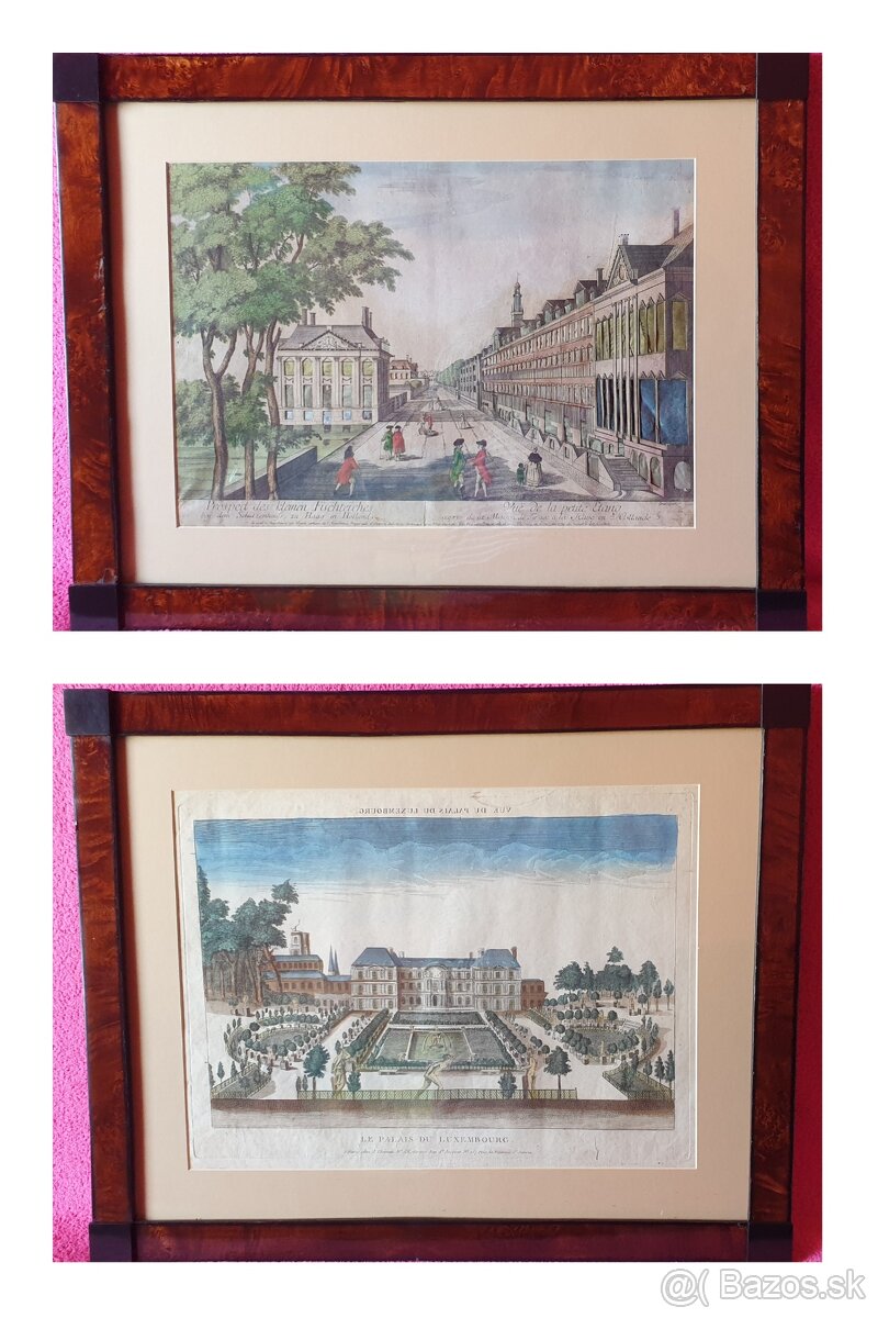 Starožitné kaštieľne obrazy / vyše  240 . ročné /