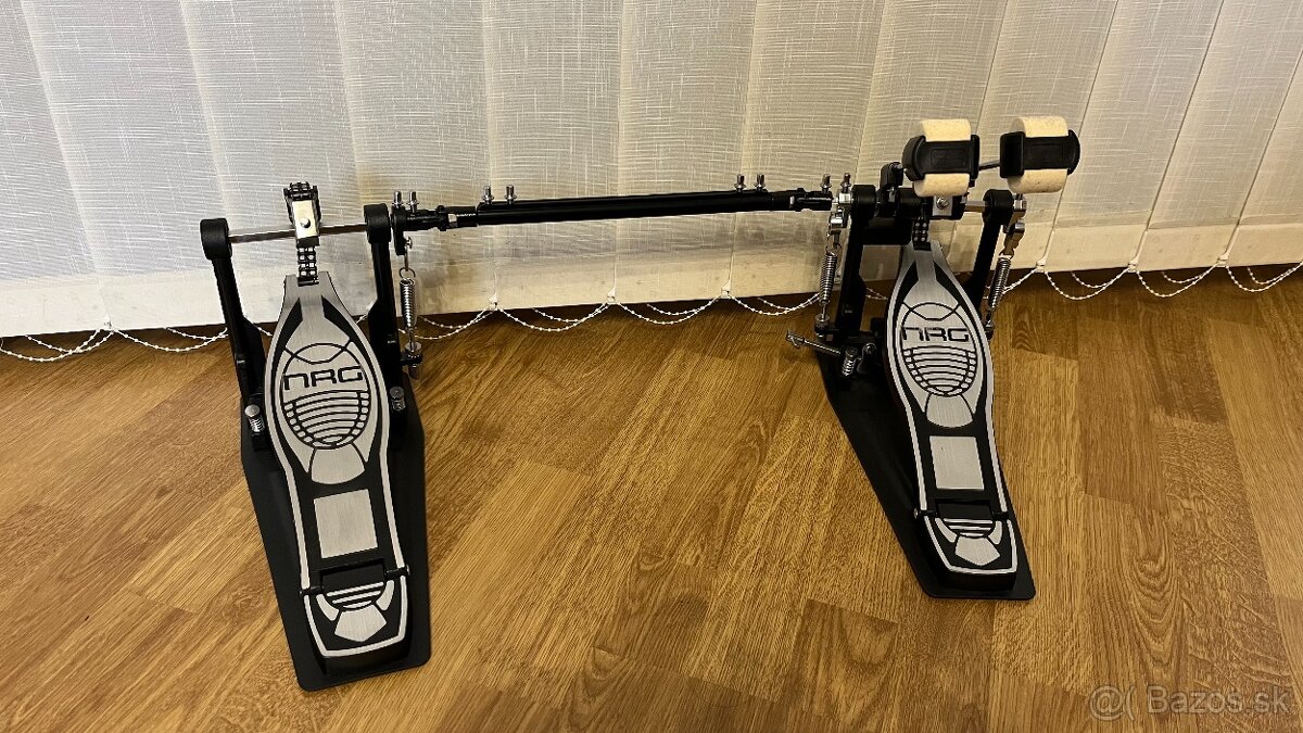 Dvojitý pedál pre basový bubon - NRG DPD-500