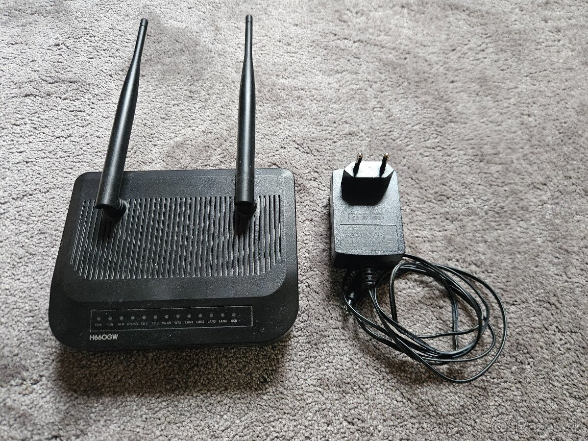 Wifi router, optický