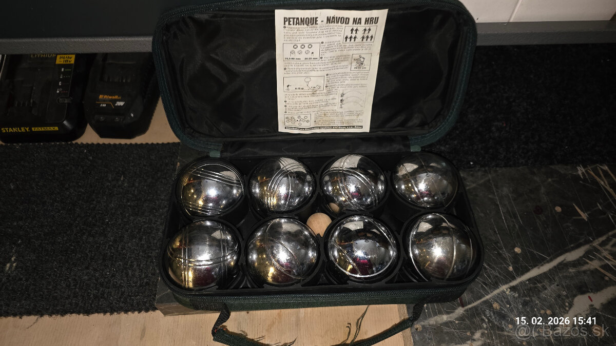 Petangove gule 8 ks - Petanque