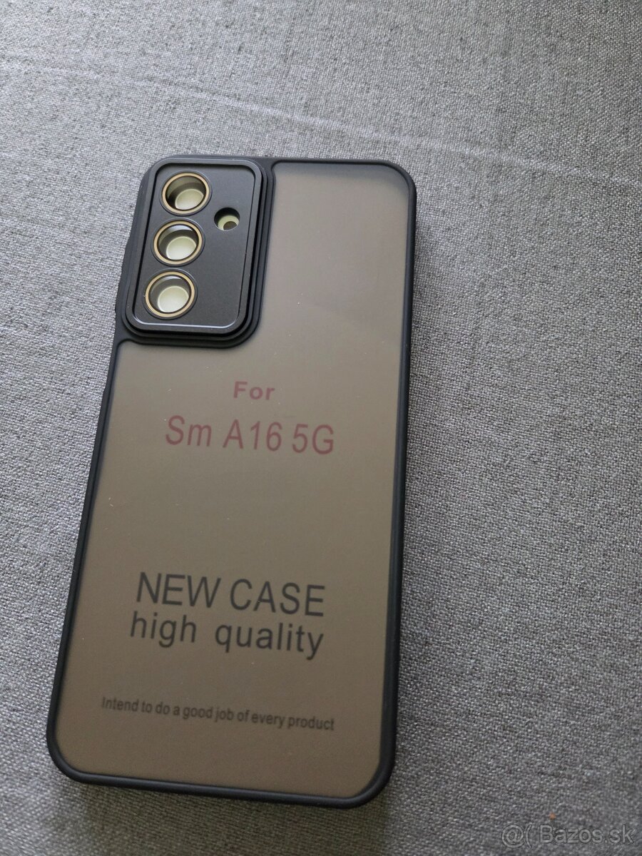 Cover zadný na Samsung A16 5g čierne púzdro ktoré chráni fot