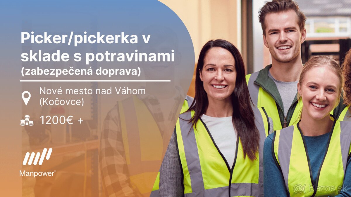 Picker/pickerka - práca v potravinárskom sklade