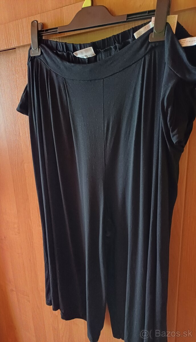 Široké upletove nohavice pre moletky xxxl