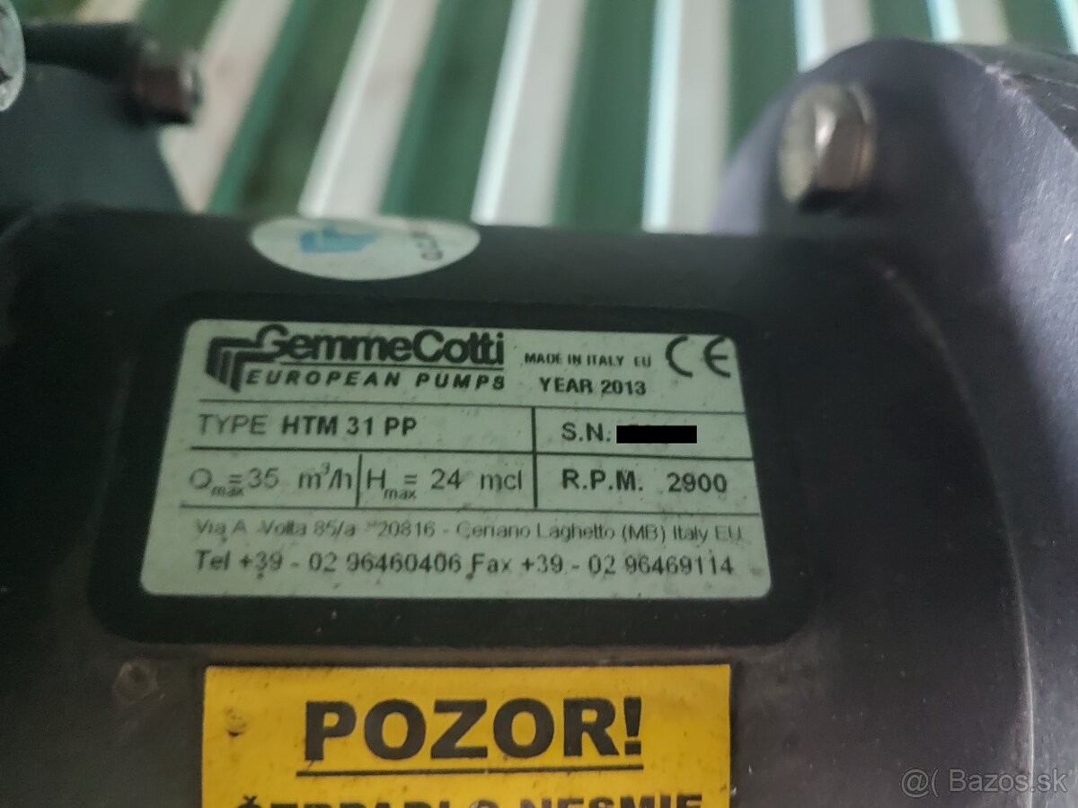 Cerpadlo s magnetickou spojkou