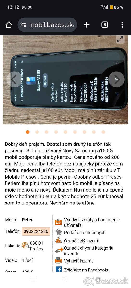 Samsung a15 nový