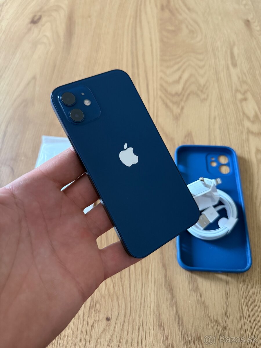 iPhone 12 128 gb Blue v záruke + príslušenstvo