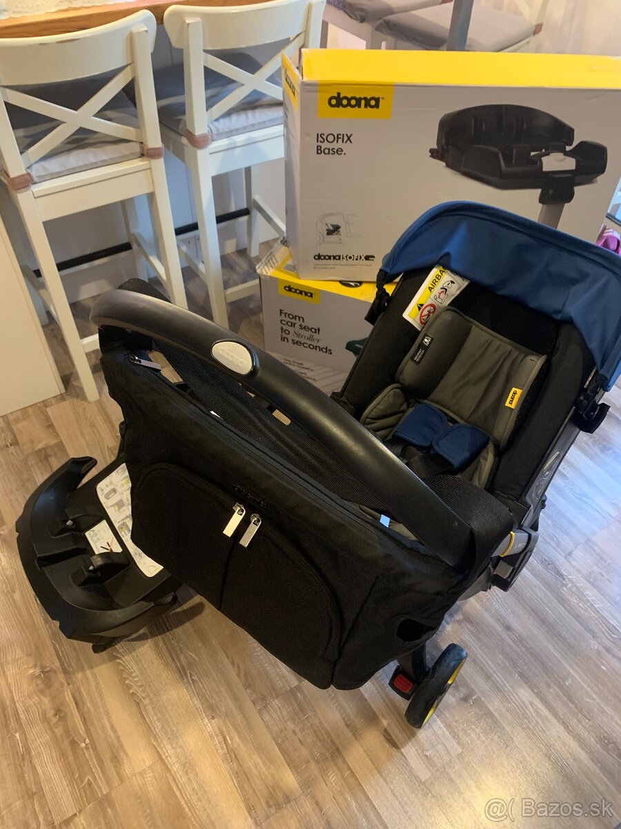 Autosedačka + kočík , 2v1 s adaptérom do auta Doona